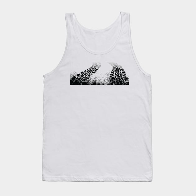 Tire Marks Tank Top by Motor World